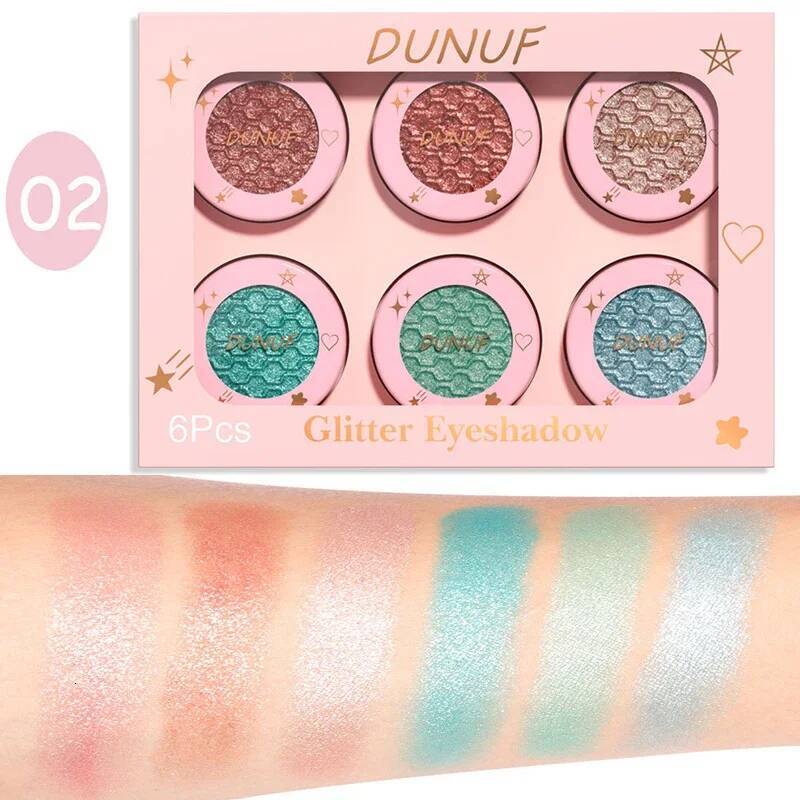 12 Color Mashed Potato Shadow Set High Pearlescent Glitter Shimmer Shining Eyeshadow Pallete Chameleon Brighten Eye Cosmetic