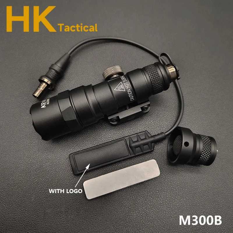 Tactical SF M300 M300B Pressure Dual Function Remote Switch Constant/Momentary LED Flashlight Rail Scout Hunting Weapon LightXJ250613