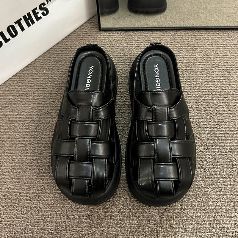 Ddmyoutdoor Women S Closed Toe Sandals Summer New Slip On Roman Shoes For Outdoor Wear Dress Matching Beach Slippers Outdoor Shoes