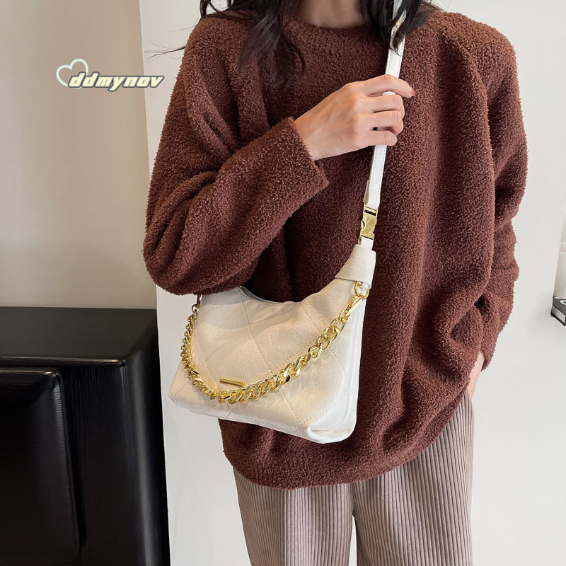 2025 New High-End Crossbody Quilted Chain Handbag Design Dumpling Bag for Women ddmynov