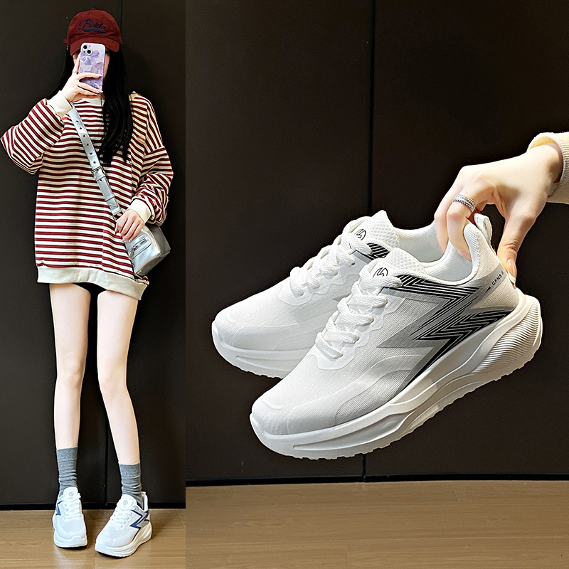 Ddmysports Ins Korean Style New Dad For Women Spring Student Sports Running Casual Shoes Thick Sole Height Increasing PM Outdoor Shoes