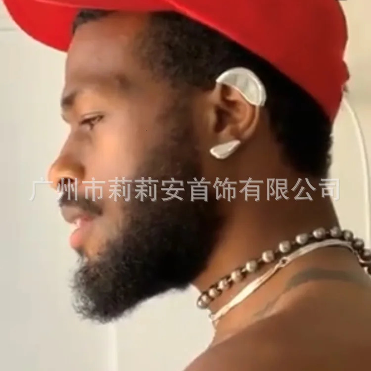 Punk Vintage Half Ear Contour Metal Ear Clip Exaggerate Stud Earrings For Women girls Ear Bones Clip Fashion Earring Jewelry 250610