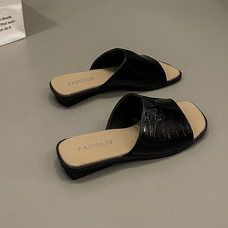 Ddmyoutdoor Summer Outdoor Style New One Strap Beach Sandals Versatile Korean Simple French Flat Slippers For Women Outdoor Shoes