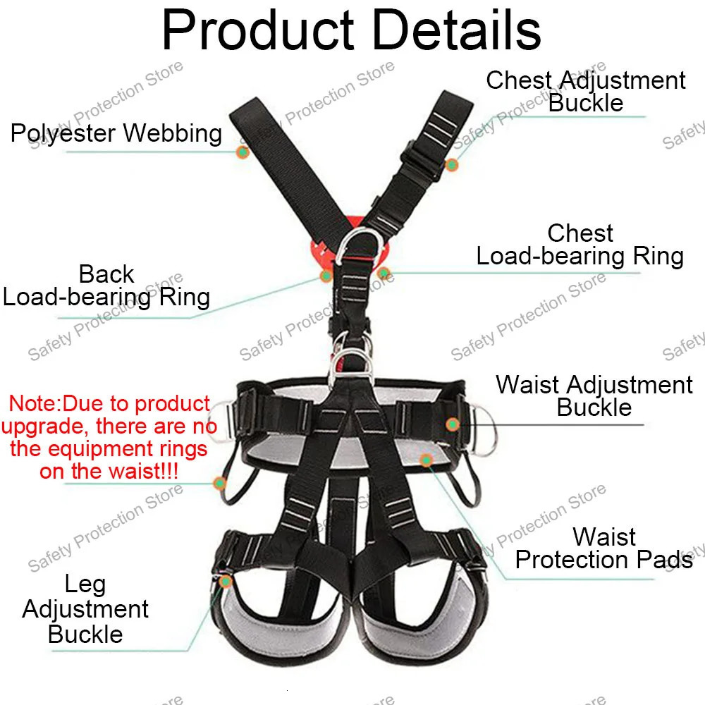 High Altitude Work Safety Belt Full Body Fivepoint Harness Outdoor Rock Climbing Training Construction Protect Equipment 250611