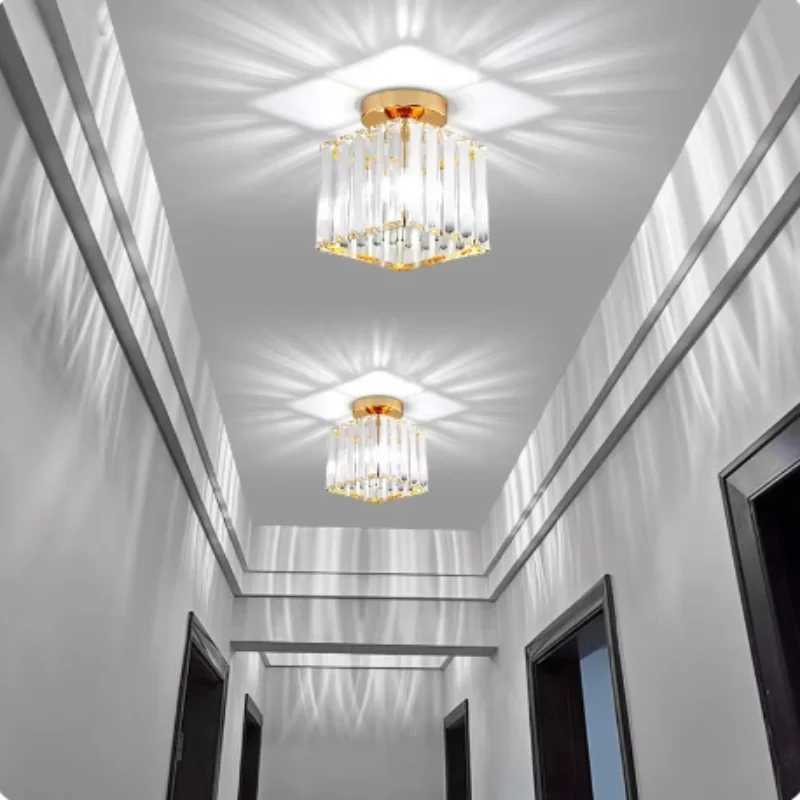 IRALAN Nordic Modern K9 Crystal Ceiling Lights Indoor Ceiling Lights Luster Lights Home Decor Hallway Stairs Bedroom Dining Room XJ2500613