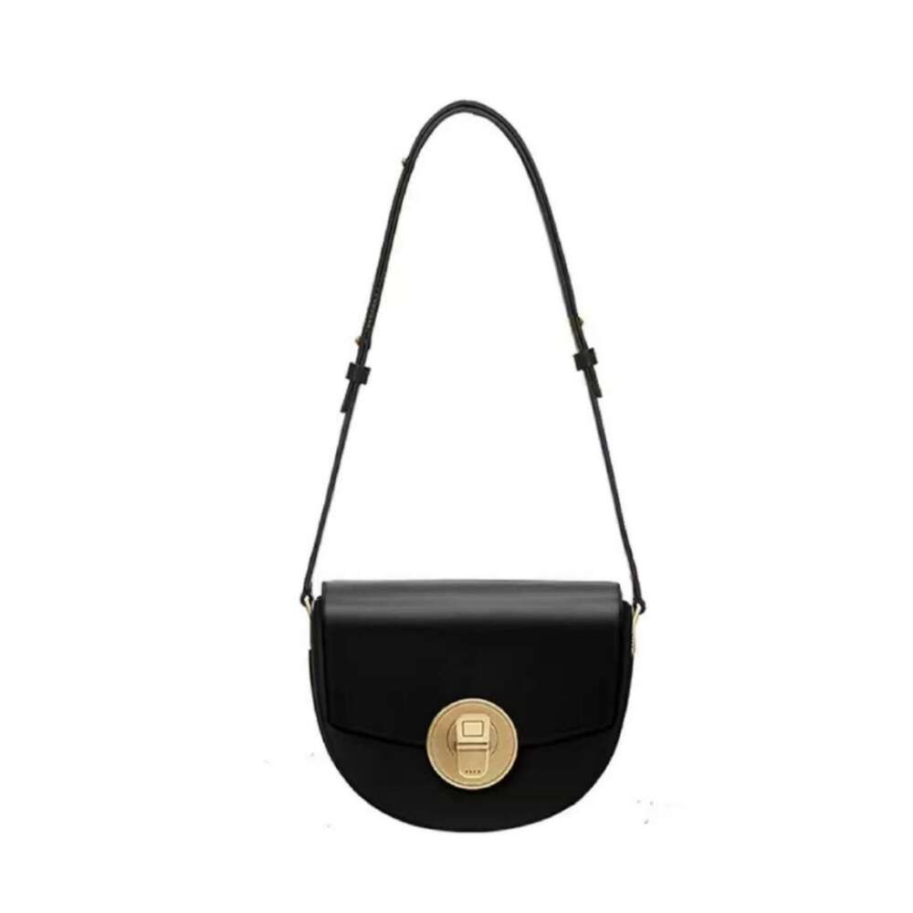 New Easy Pull Can Half Round Saddle High-end Single Shoulder Crossbody Niche Women's Bag