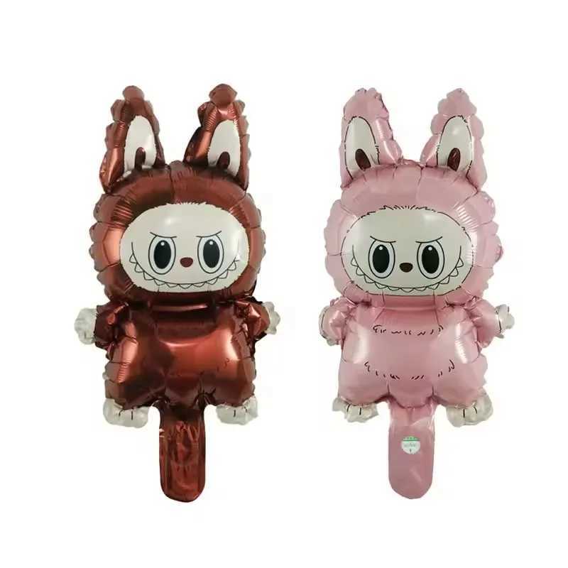 20pcs mini Labubu Theme Aluminum Film Balloon Childrens Birthday Party Decoration Balloon Baby Inflatable Toy Z250614