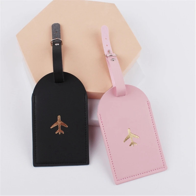 Leather Suitcase Luggage Tag Label Bag Pendant Handbag Portable Travel Accessories Name ID Address Tags for Women Men 250614