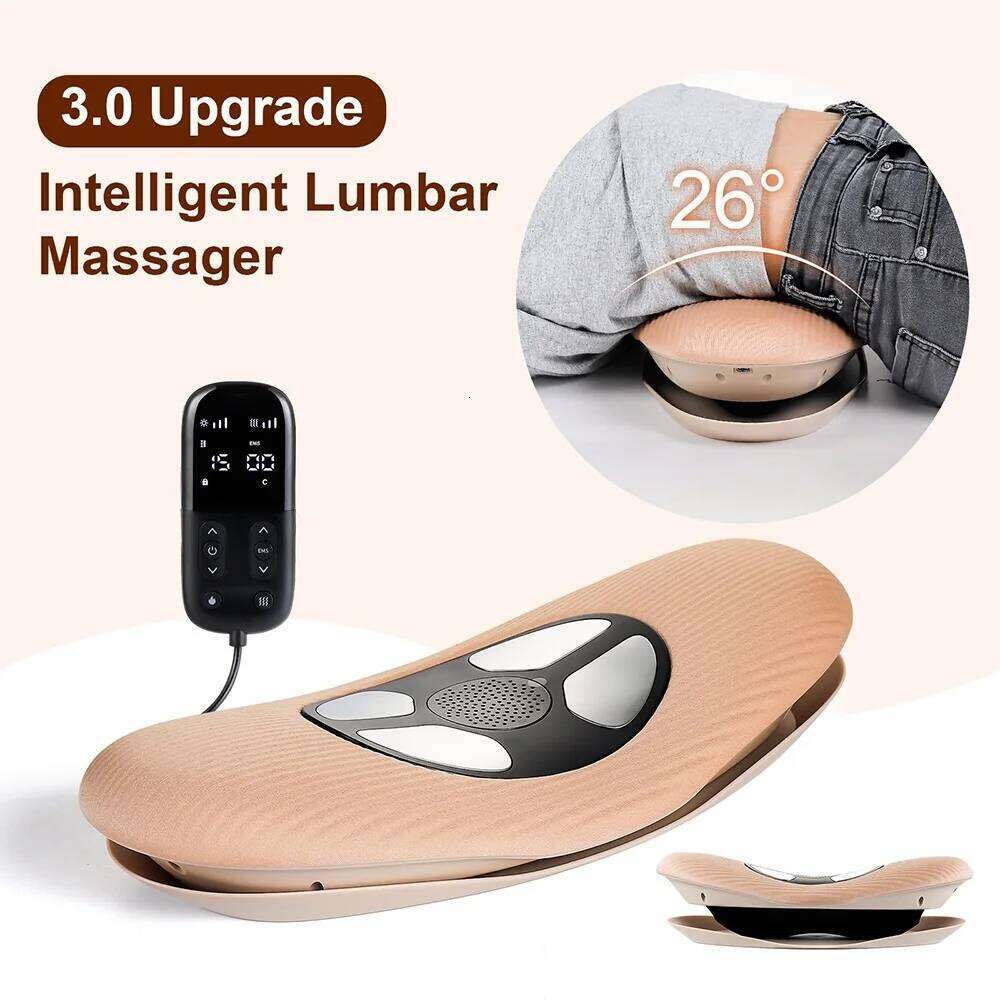 Electric Lumbar Traction Vibration Massager Airbag Spine Support Back Massage Hine Waist Maseador