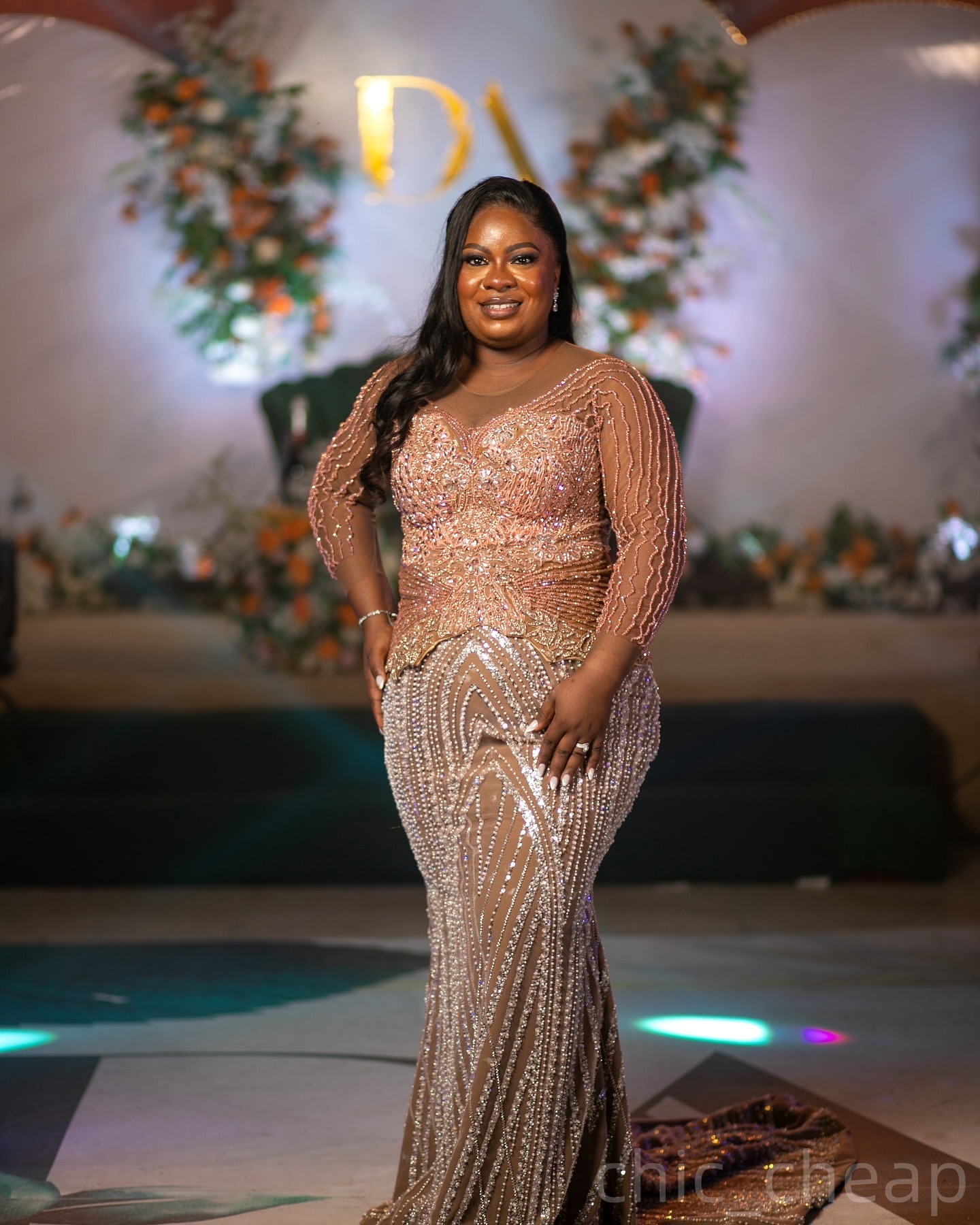 Brown Mermaid Prom Dresses 2025 Illusion Sequined Beaded Evening Formal Party Second Birthday Engagement Gowns Plus Size Dress For Special Occasions Z