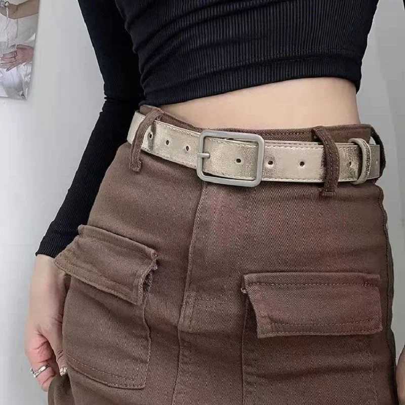 Wen Trousers Belt PU Leather Silver Belt Fashion Casual Belts for Wen for Jeans Luxury Designer Brand Wen Waist Belt DT174 X250614