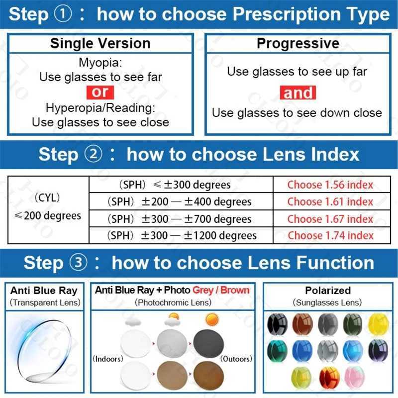 CLLOIO New Design Fashion Cat Eye Prescription Glasses Women Photochromic Myopia Glasses Progressive Reading Optical Eyeglasses Z250614
