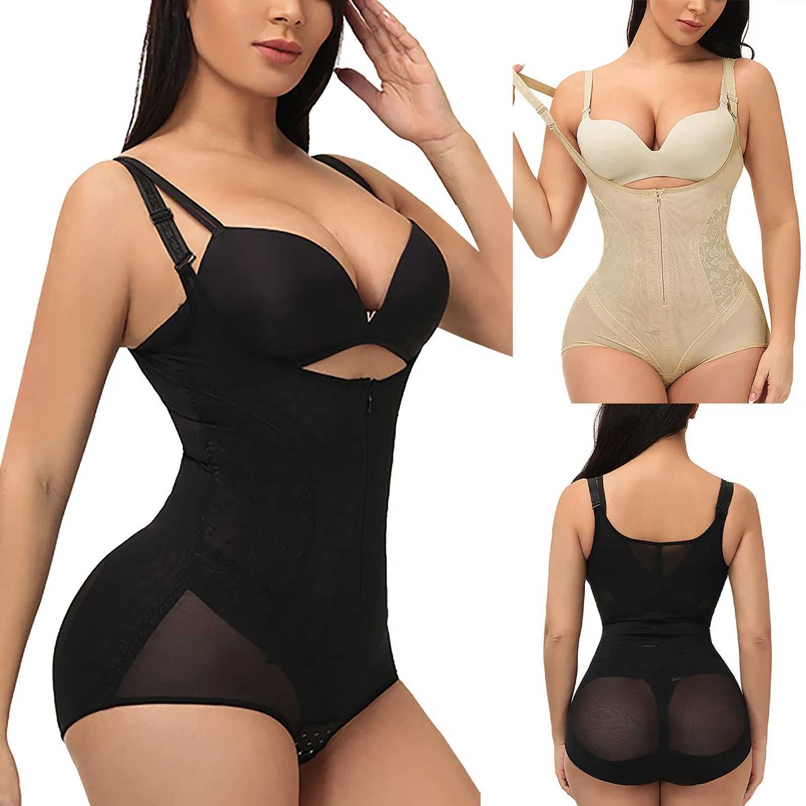 Waist Body Shaper Women Tummy Control Butt Lifter Shapewear Adjustable Straps Bodysuit Zip Up Body Shaping Jumpsuit XJ250614