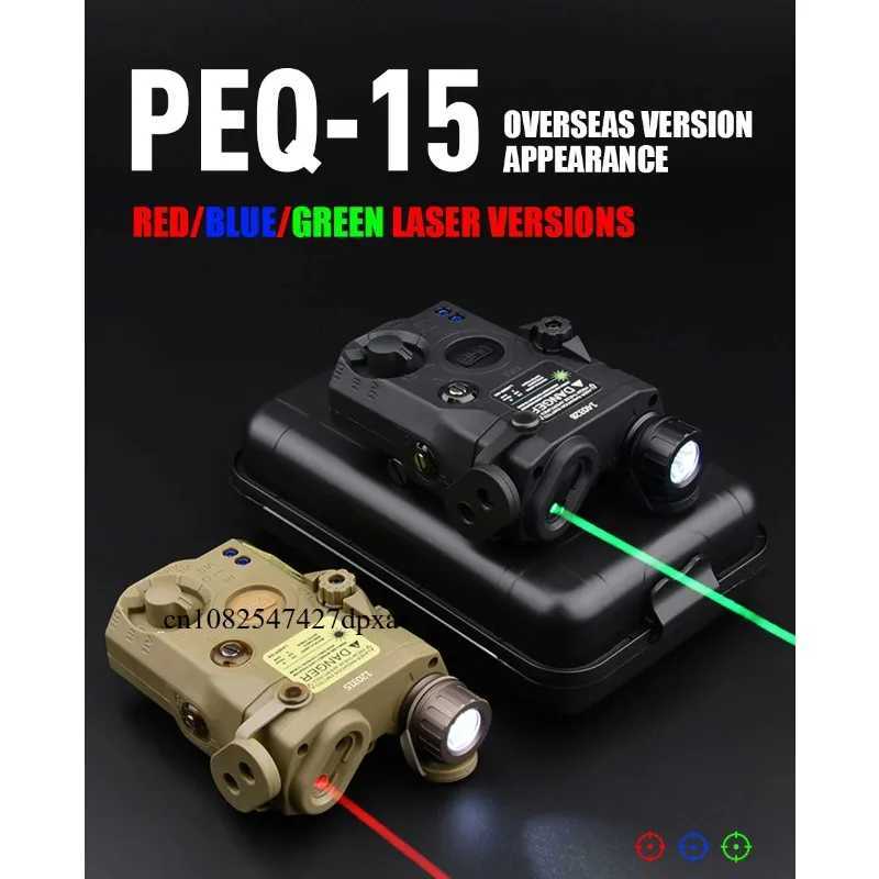 PEQ15 Tactical Battery Box OGL Red Laser Green Laser Multifunctional Box DBAL-A2 Outdoor Flashlight LightingXJ250613