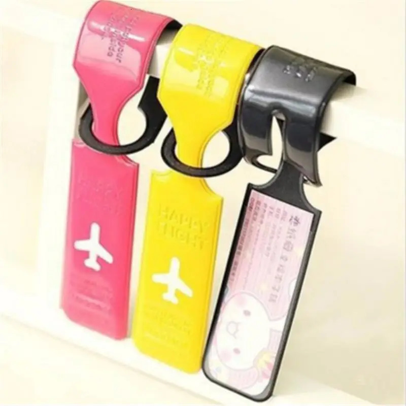 Travel Luggage Tag Cover Suitcase ID Baggage Holder Letter Boarding Tags Portable Label Creative Accessories 250614