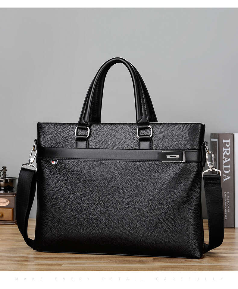 New Business Commuter Briefcase Laptop Men's Horizontal Shoulder Crossbody Bag