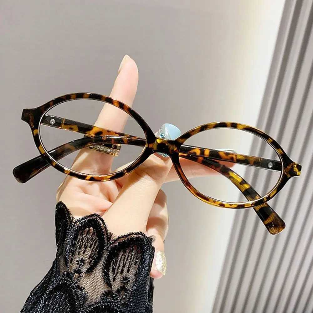 Y2K Retro Oval Frame Glasses for Women Sweet Cool Eyewear Trend Reading Computer Anti Blue Light Eyeglasses Z250614