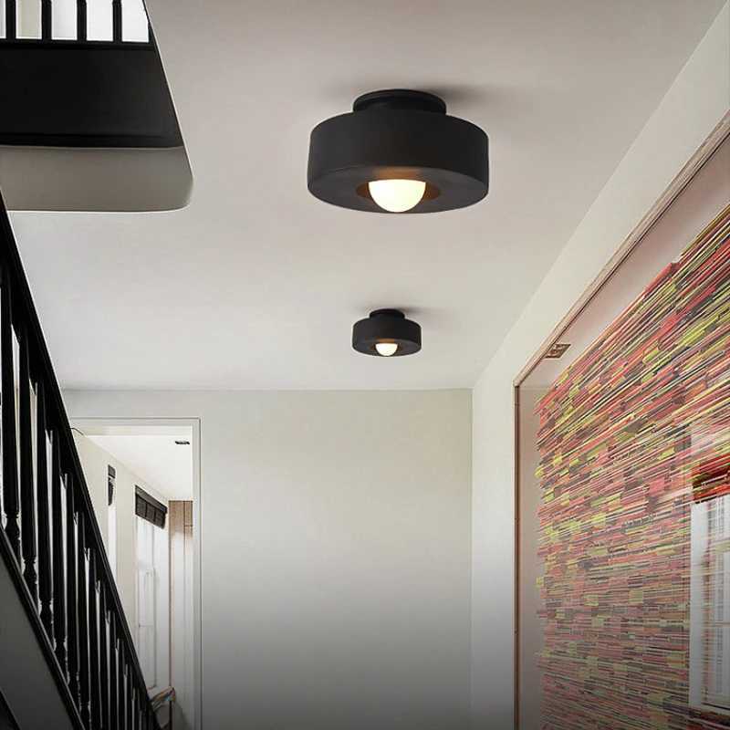 Nordic Minimalist Ceiling Light Corridor Wardrobe Study Balcony Entrance Bedroom Light Wabi Sabi Style XJ2500613