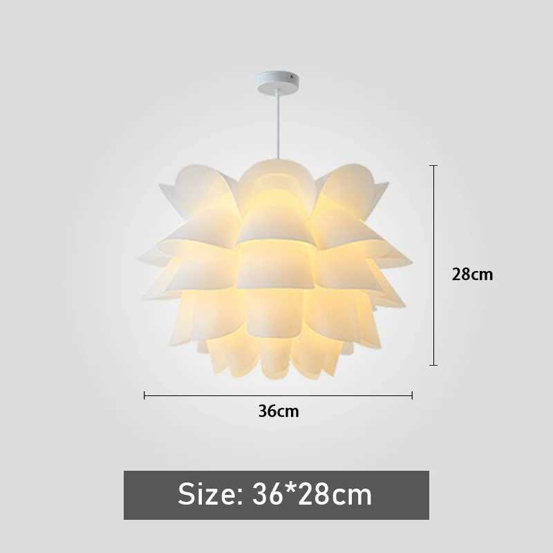 Lotus Chandelier Ceiling Pendant Lampshade DIY Puzzle Lights Modern Lamp Shade for North European Style Room XJ2500613