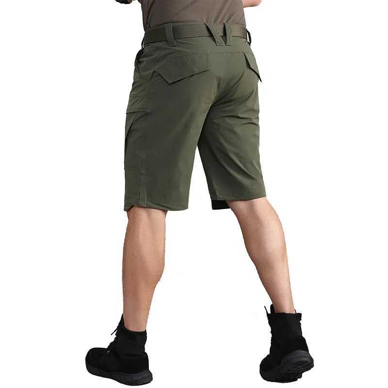 Mens Quick Dry Tactical Shorts Lightweight Stretch Outdoor Hiking Cargo Shorts with Multi Pockets W250614
