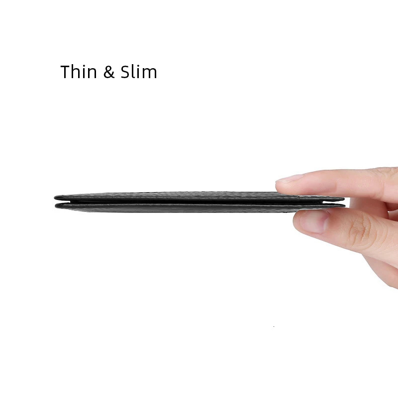 YUECIMIE Super Slim Soft Wallet Genuine Leather Mini Credit Card Holder Wallets Purse Thin Small Holders Men Wallet 250614