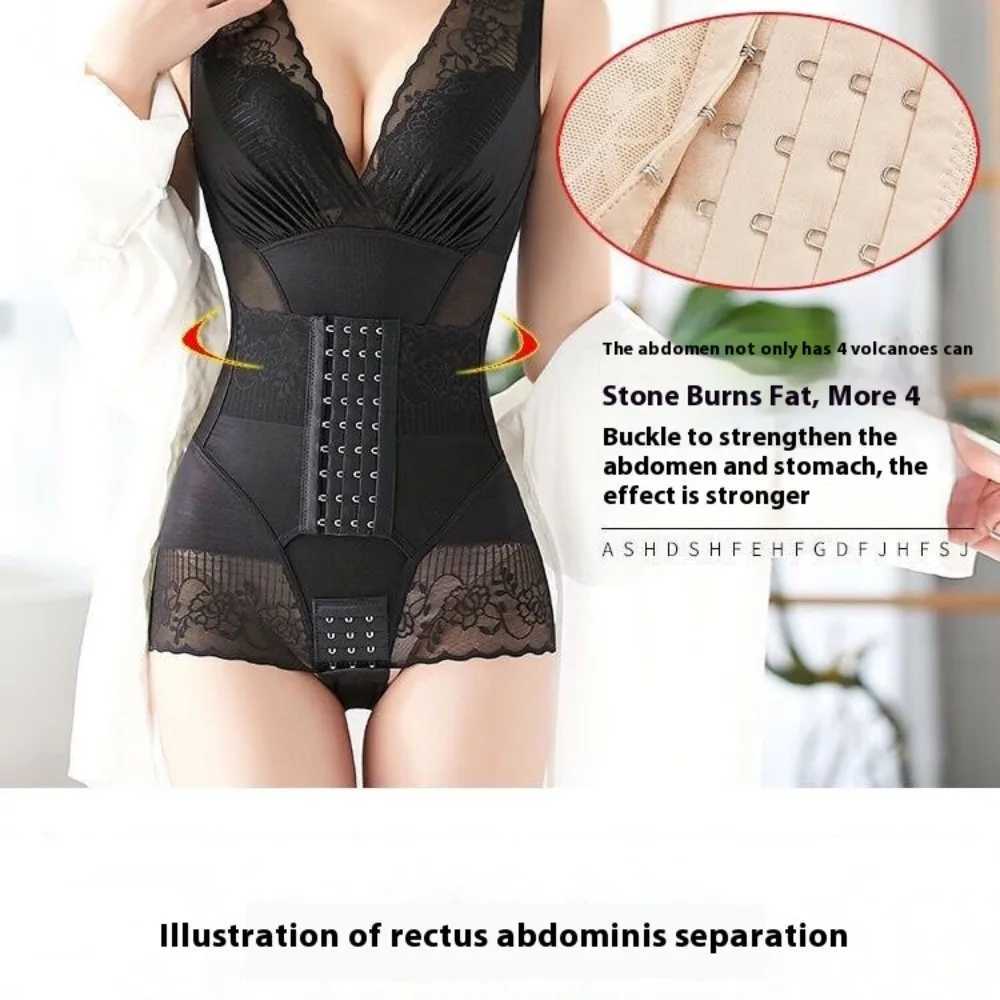 Summer Seamless Shapewear Women Postpartum Bodysuit Belly Fat Burner Shapers Hip Lift Body Sculpting Compression Underwear Bodysuit XJ250614