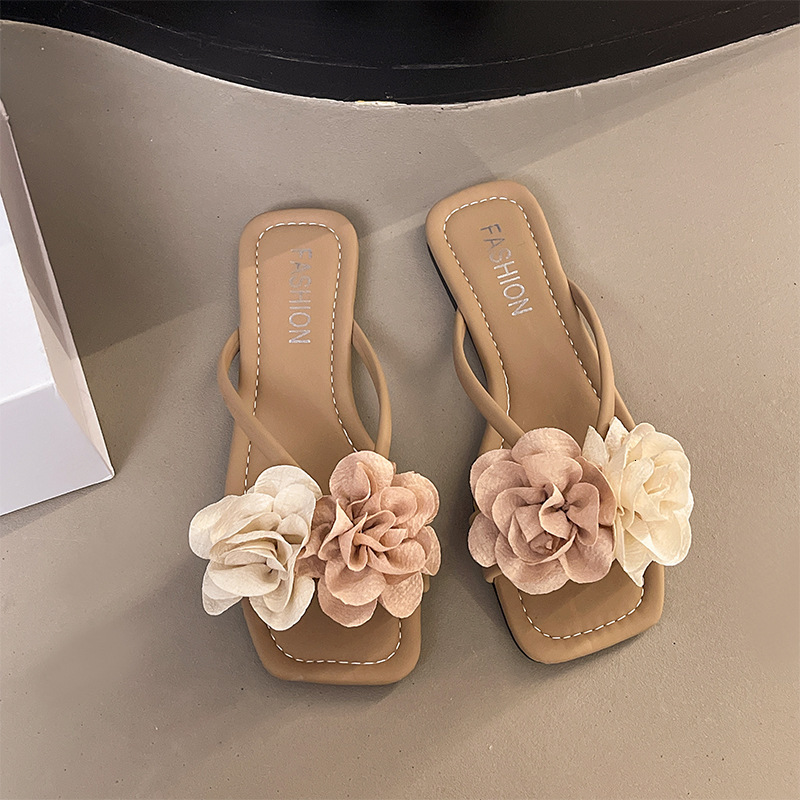 Ddmyoutdoor Flat Flip Flops For Women New Summer Fashion Soft Sole Toe Post Beach Sandals Trendy Outdoor Shoes