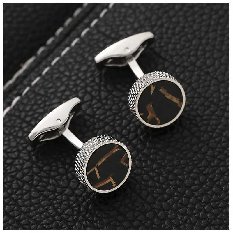 Fashion Enamel Dropped Oil Cufflinks Business Wedding Party Dress Jewelry Accessories Mens and Womens French Shirt ButtonsXJ250614