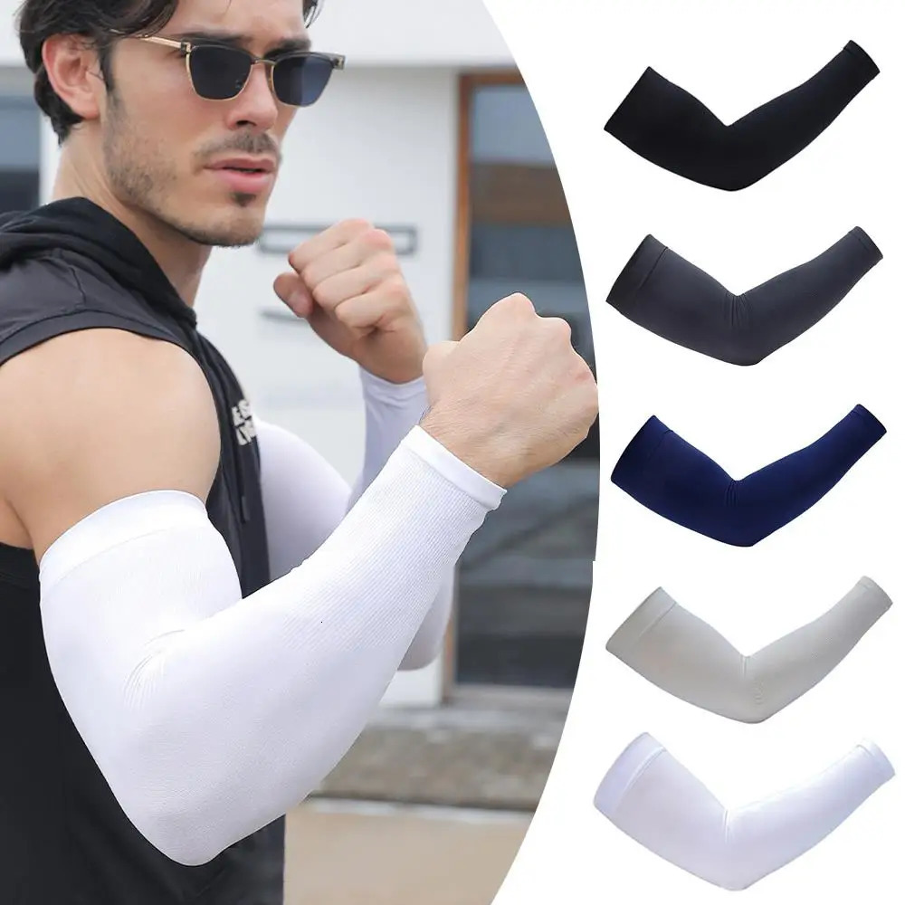 Cycling Arm Outdoor Summer Sunscreen Sleeves Useful Ice Silk Sleeve Sun Protection Cuffs Breathable Items Cool Simple Arm Covers 250610