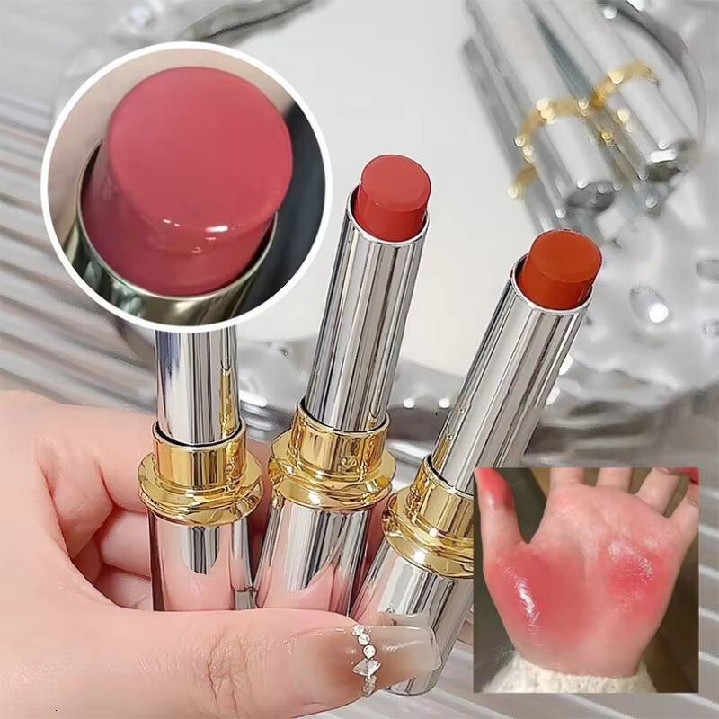 Tea Jelly Moisturizing Lipsticks Water Light Fade Lines Gloss Orange Red Tint Lasting Watery Lightness Lip Stick Makeup happy