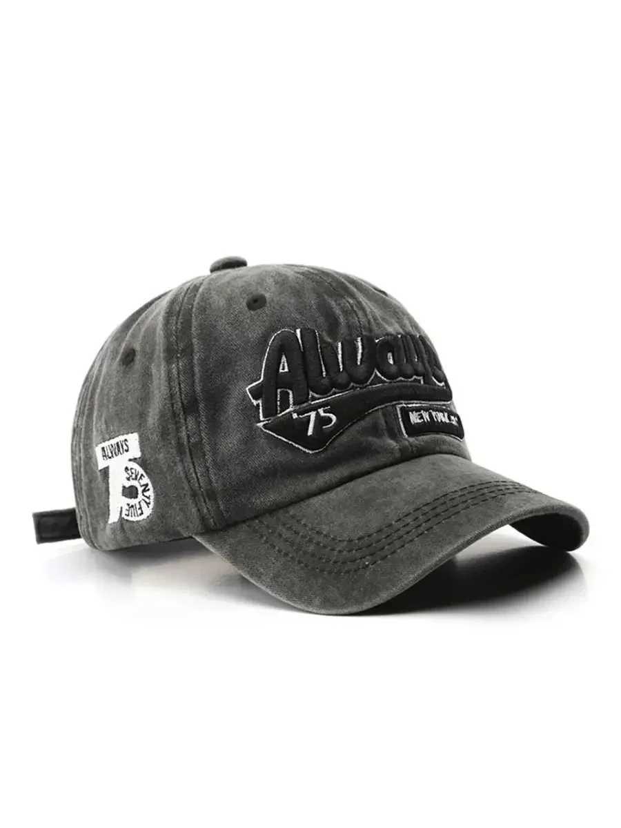New Summer Women Men Baseball Cap Fashion Letter Embroidery Snapback Hat Vintage Washed Cotton Unisex Hip Hop Sun Hat Casquette W250614