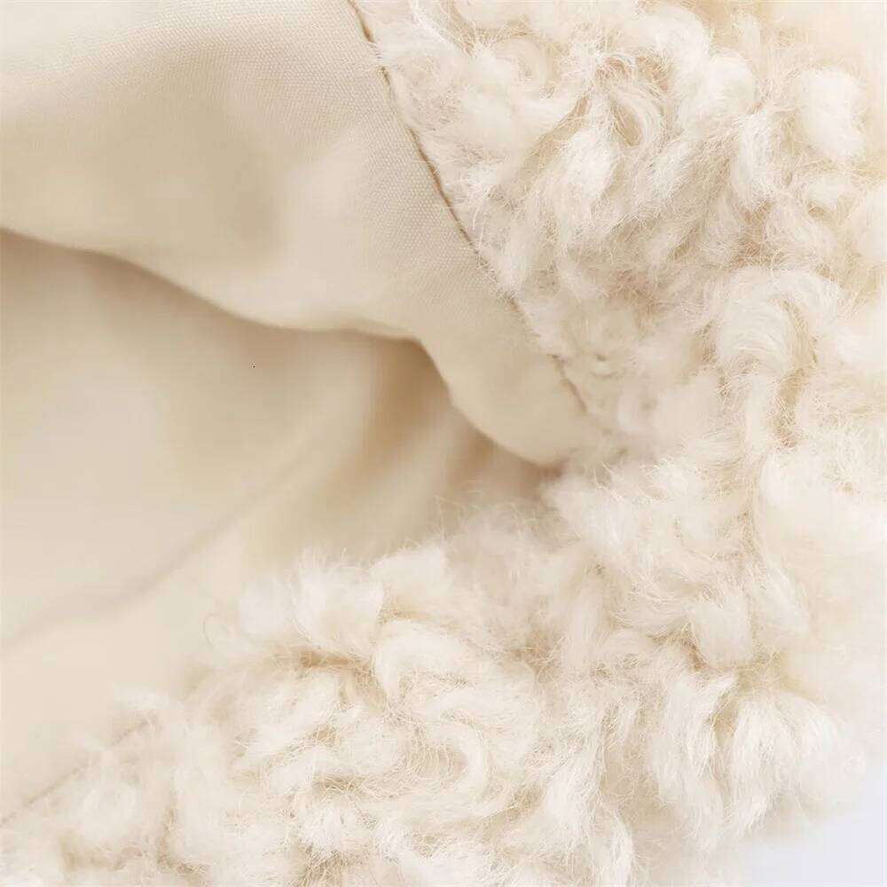 autumn new women's clothing style fashionable loose casual long sleeved artificial fur effect coat jacket