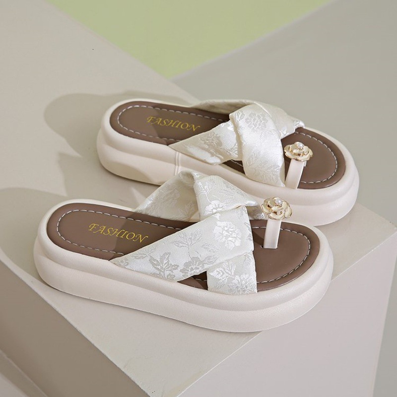 Ddmysports Toe Ring For Women Summer New Chinese Style Sandals Outdoor Beach Slippers Outdoor Shoes