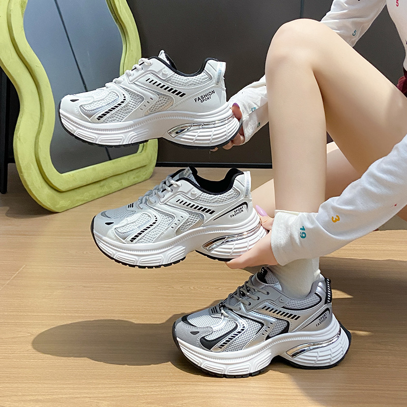 Ddmysports Ins Korean Style New Dad For Women Summer Student Sports Running Casual Shoes Thick Sole Height Increasing A Outdoor Shoes