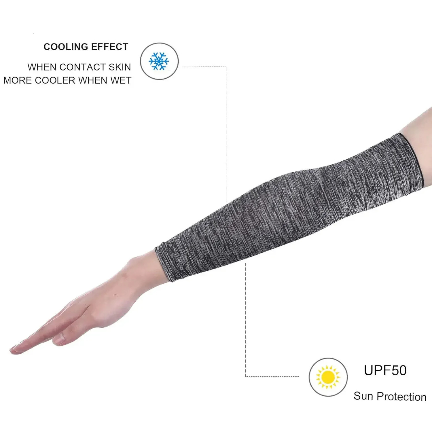 Sun Block Cooling Long Arm Sleeves Sun UV Protection Sun Sleeves Cool Men Women Arm Sleeve Bike Sport Protective Arm Cover 250610