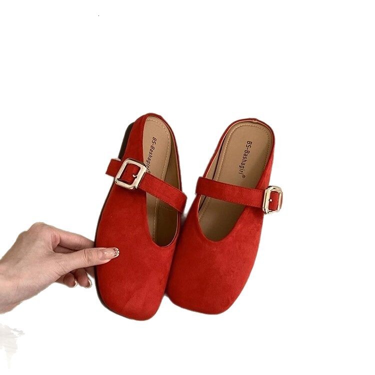 Ddmyoutdoor Mary Jane Closed Toe For Women Summer Outdoor Half Slippers Colorful Soft Flat Slip On Mules Trendy Outdoor Shoes