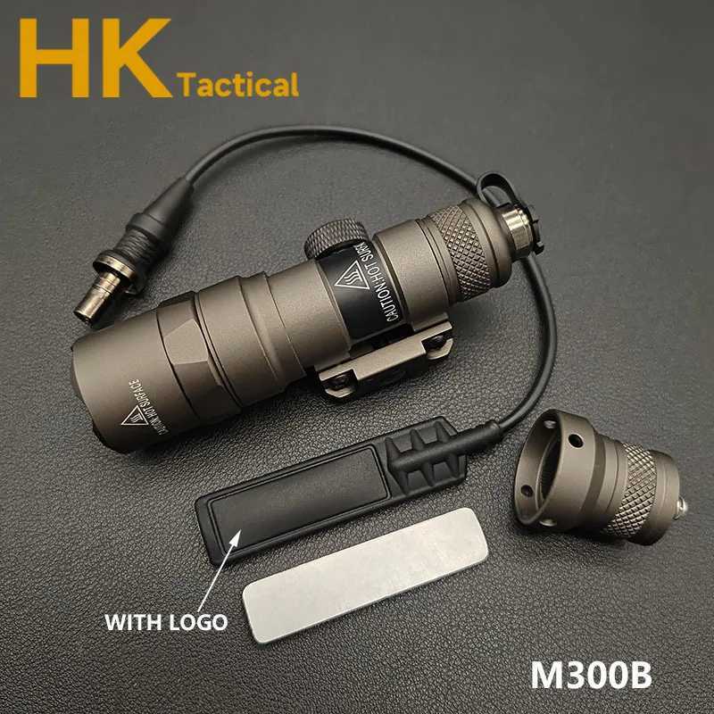 Tactical SF M300 M300B Pressure Dual Function Remote Switch Constant/Momentary LED Flashlight Rail Scout Hunting Weapon LightXJ250613