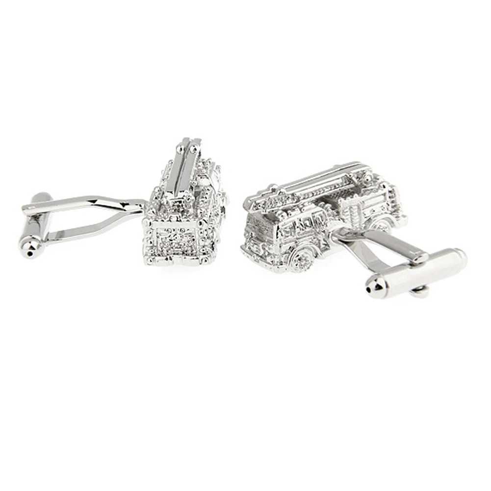 4 Styles TZG Classical Cufflink Mens Cuff Link Train Tank Tractor Truck 1 Pair Shipping XJ250614