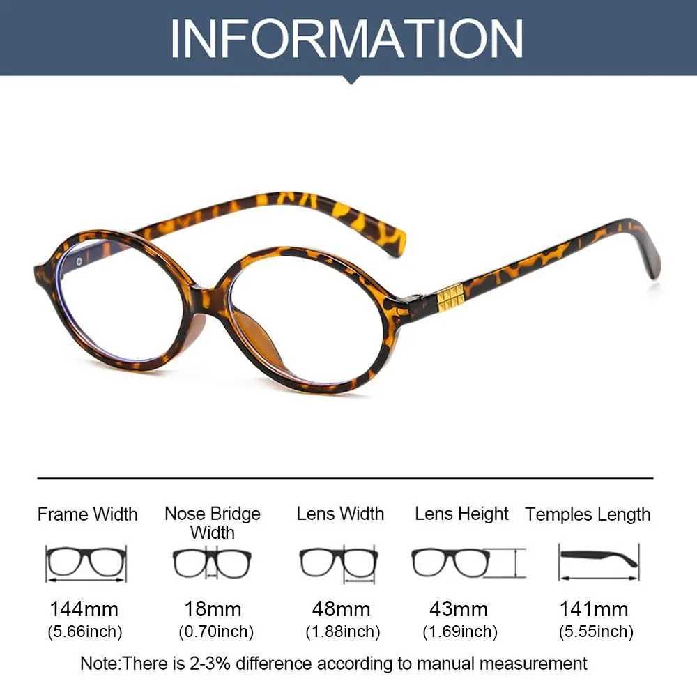 Y2K Retro Oval Frame Glasses for Women Sweet Cool Eyewear Trend Reading Computer Anti Blue Light Eyeglasses Z250614