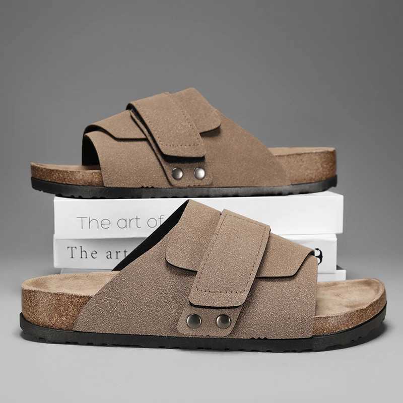Mans Leather Sandal for Men Beach Sandals Men 2025 Designer Mens Shoes Mens Comfortable Slipper Original s Shoes Summer Z250614