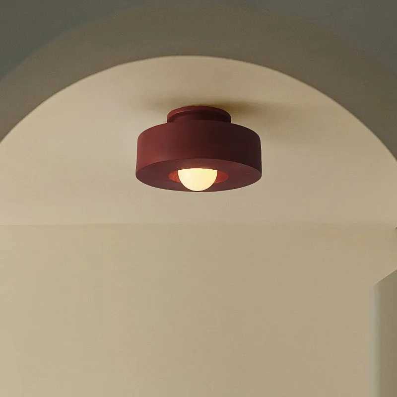 Nordic Minimalist Ceiling Light Corridor Wardrobe Study Balcony Entrance Bedroom Light Wabi Sabi Style XJ2500613