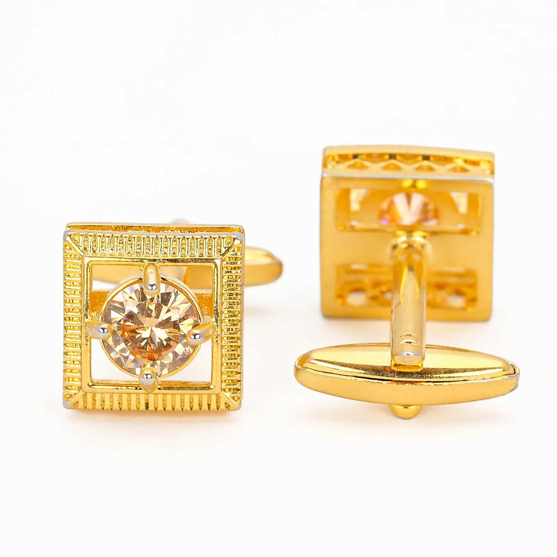 Zircon Cufflinks for Men French Shirts Accessories Business Banquets Wedding Cuff Links Mens Jewelry Gifts Sleeve Button XJ250614