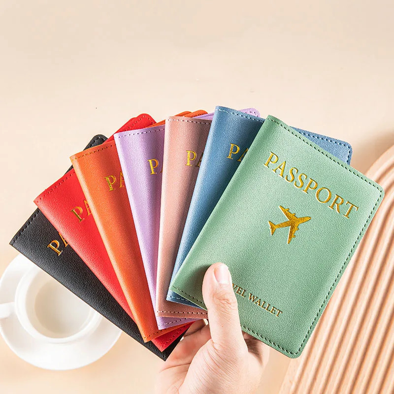 Passport Cover Pu Leather Holder Case Luggage Tags For Travel Baggage Label Suitcase travel accessoriesSet 250614