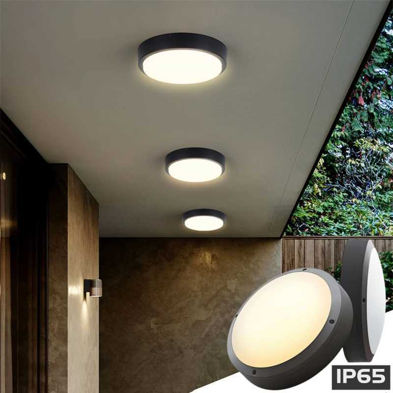 Outdoor Surface Mounted LED Ceiling Lamp 12W/15W/20W Waterproof IP65 Round Bathroom Light Garden Porch Moistureproof Wall LightsXJ2500613