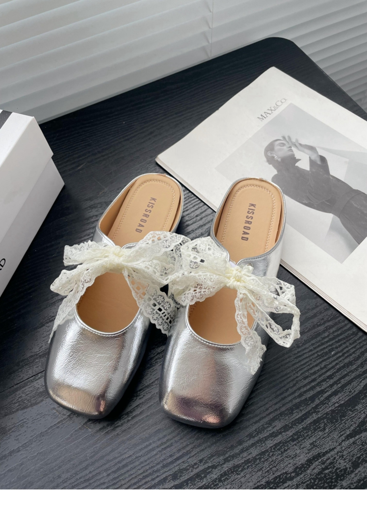 Ddmyoutdoor Ddmyoutdoor French Style Elegant Closed Toe For Women Summer New Satin Fairy Soft Sole Lazy Mules Outdoor Shoes Outdoor Shoes