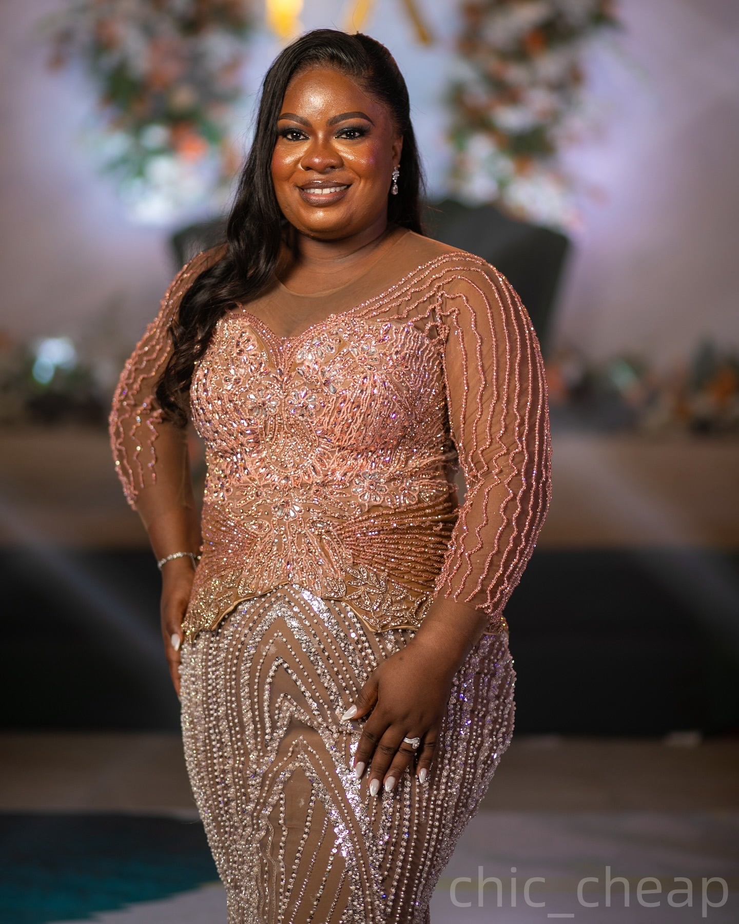 Brown Mermaid Prom Dresses 2025 Illusion Sequined Beaded Evening Formal Party Second Birthday Engagement Gowns Plus Size Dress For Special Occasions Z