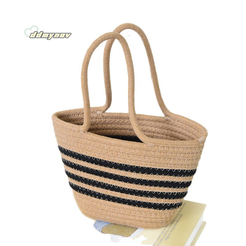New Striped Handbag for Women, Woven Casual Versatile Underarm Crossbody Small Phone Bag, Tote Bag ddmynov
