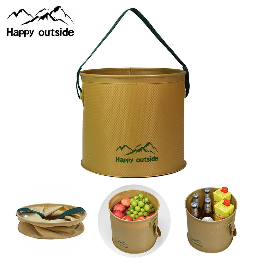 Collapsible Outdoor Water Bucket for Travel, Versatile Wash Basin, Wastub, and Foot Soak Tub - Perfect for Camping, Hiking, and Fishing - Lightweight 