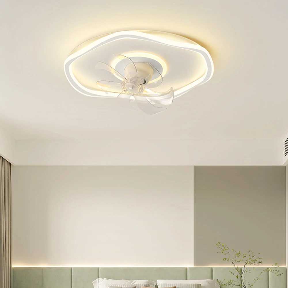 LED Fan Light Nordic Oscillating Head 50CM Mute For Living Room Bedroom Study Room Light Restaurant Ceiling Fan Lights XJ2500613