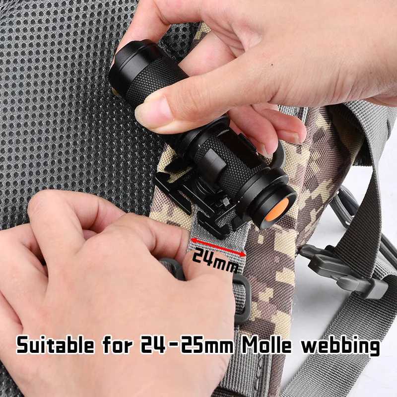WADSN Tactical Backpack Vest Molle System Shoulder Flashlight Outdoor Lighting High Brightness Flash Rotatable Mountaineering XJ250613